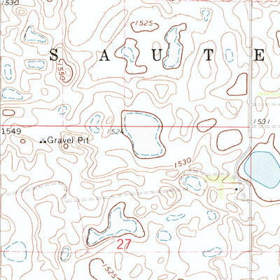 United States Geological Survey Pelto, ND (1971, 24000-Scale) digital map