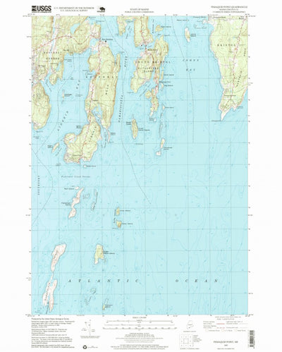 United States Geological Survey Pemaquid Point, ME (1997, 24000-Scale) digital map
