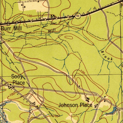 United States Geological Survey Pemberton, NJ (1942, 62500-Scale) digital map