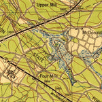 United States Geological Survey Pemberton, NJ (1942, 62500-Scale) digital map