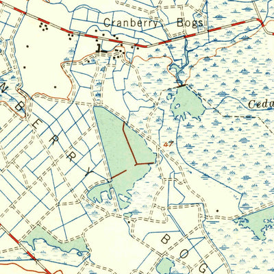 United States Geological Survey Pemberton, NJ (1951, 24000-Scale) digital map