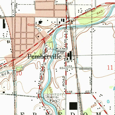 United States Geological Survey Pemberville, OH (1994, 24000-Scale) digital map