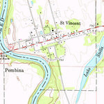 United States Geological Survey Pembina, ND-MN (1972, 24000-Scale) digital map