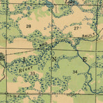 United States Geological Survey Pembine, WI-MI (1947, 48000-Scale) digital map