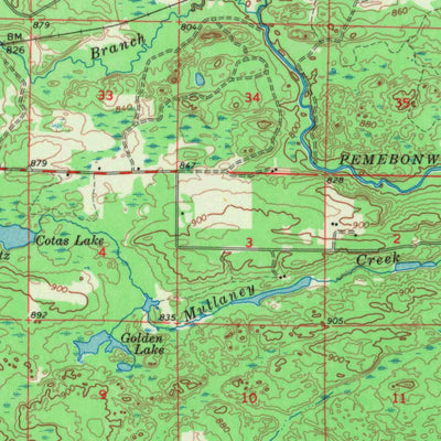 United States Geological Survey Pembine, WI-MI (1963, 62500-Scale) digital map