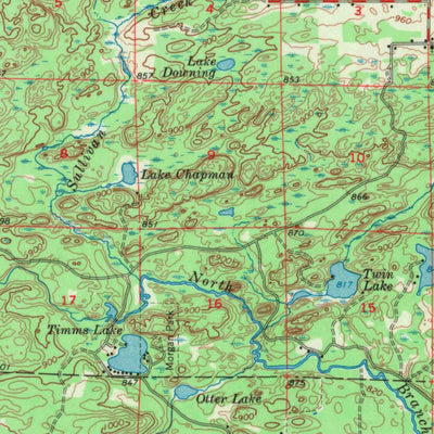 United States Geological Survey Pembine, WI-MI (1963, 62500-Scale) digital map