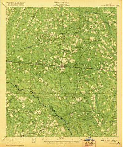 United States Geological Survey Pembroke, GA (1920, 62500-Scale) digital map