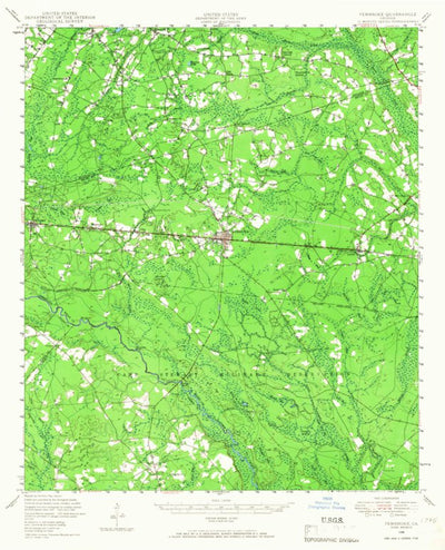United States Geological Survey Pembroke, GA (1948, 62500-Scale) digital map