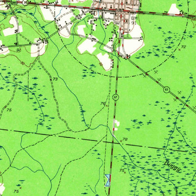 United States Geological Survey Pembroke, GA (1948, 62500-Scale) digital map