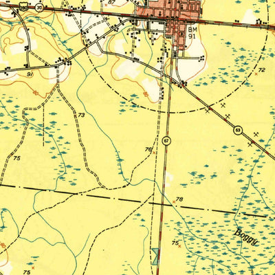 United States Geological Survey Pembroke, GA (1950, 62500-Scale) digital map