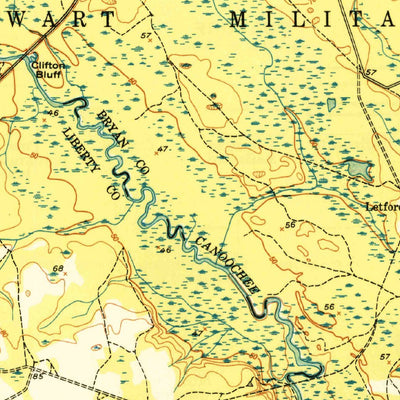 United States Geological Survey Pembroke, GA (1950, 62500-Scale) digital map