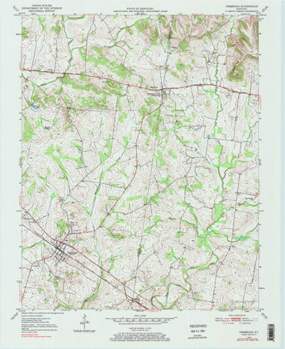 United States Geological Survey Pembroke, KY (1950, 24000-Scale) digital map