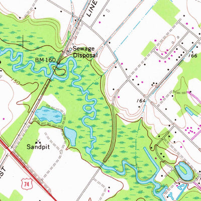 United States Geological Survey Pembroke, NC (1972, 24000-Scale) digital map
