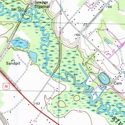 United States Geological Survey Pembroke, NC (2002, 24000-Scale) digital map