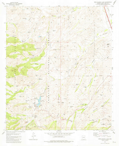 United States Geological Survey Pena Blanca Lake, AZ (1981, 24000-Scale) digital map