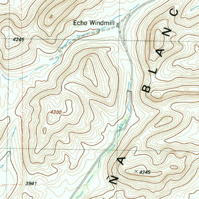 United States Geological Survey Pena Blanca Mountains, TX (1983, 24000-Scale) digital map