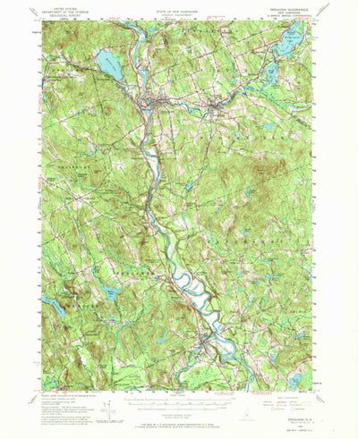United States Geological Survey Penacook, NH (1956, 62500-Scale) digital map