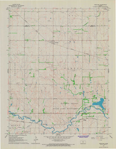 United States Geological Survey Penalosa, KS (1967, 24000-Scale) digital map