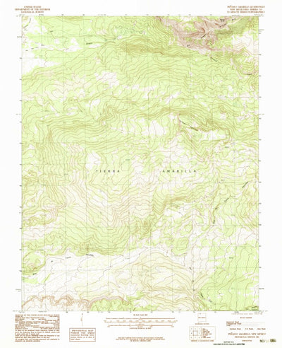 United States Geological Survey Penasco Amarillo, NM (1983, 24000-Scale) digital map