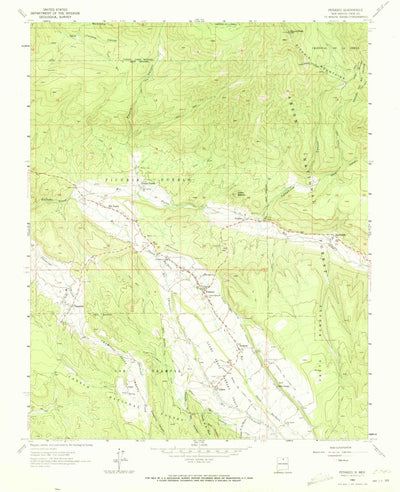 United States Geological Survey Penasco, NM (1964, 24000-Scale) digital map