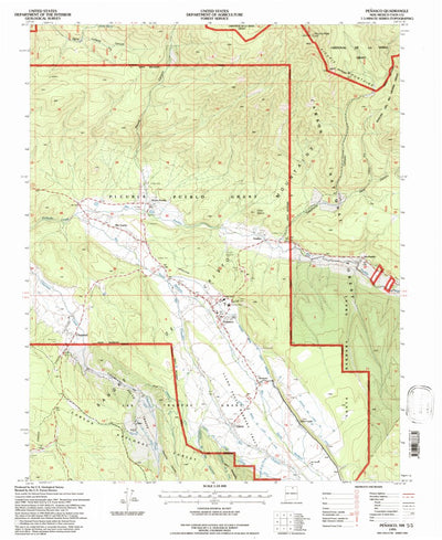 United States Geological Survey Penasco, NM (1995, 24000-Scale) digital map
