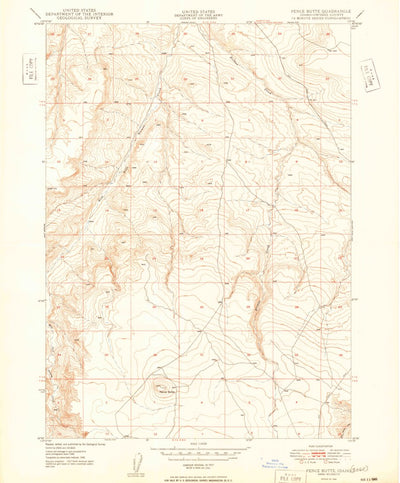 United States Geological Survey Pence Butte, ID (1949, 24000-Scale) digital map