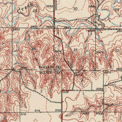 United States Geological Survey Pence, KS (1939, 62500-Scale) digital map