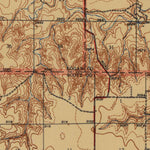 United States Geological Survey Pence, KS (1941, 62500-Scale) digital map