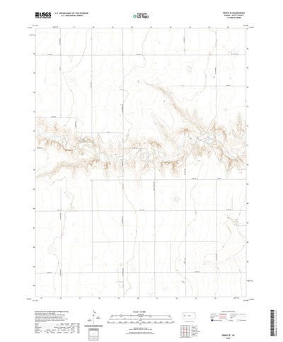 United States Geological Survey Pence SE, KS (2022, 24000-Scale) digital map