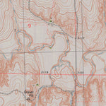 United States Geological Survey Pence SW, KS (1976, 24000-Scale) digital map