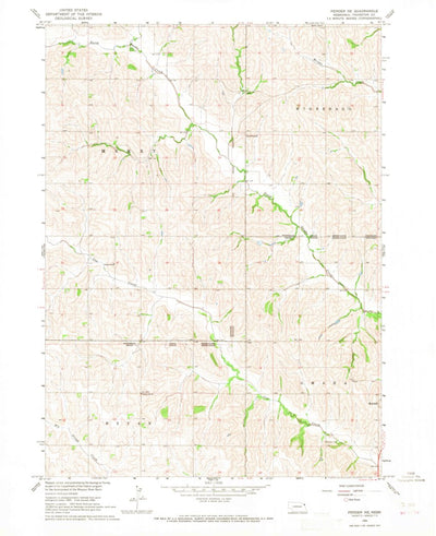 United States Geological Survey Pender NE, NE (1966, 24000-Scale) digital map