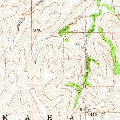 United States Geological Survey Pender NE, NE (1966, 24000-Scale) digital map