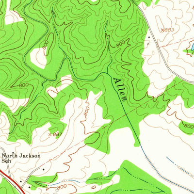 United States Geological Survey Pendergrass, GA (1964, 24000-Scale) digital map