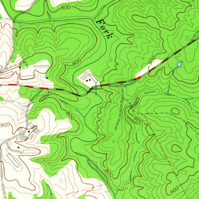 United States Geological Survey Pendergrass, GA (1964, 24000-Scale) digital map