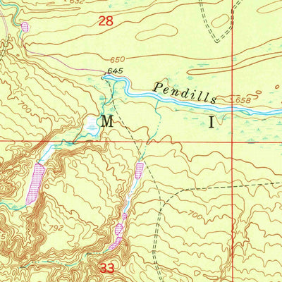 United States Geological Survey Pendills Lake, MI (1951, 24000-Scale) digital map