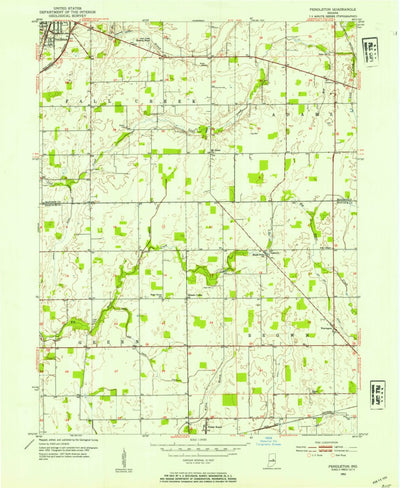 United States Geological Survey Pendleton, IN (1953, 24000-Scale) digital map
