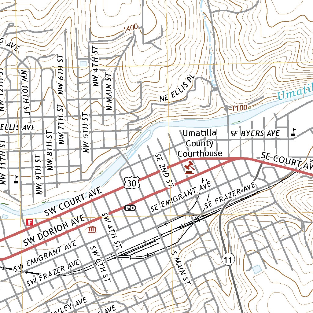 Pendleton, OR (2020, 24000-Scale) Map by United States Geological ...