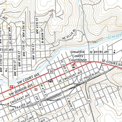 United States Geological Survey Pendleton, OR (2020, 24000-Scale) digital map