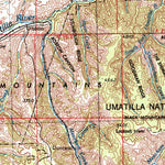 United States Geological Survey Pendleton, OR-WA (1953, 250000-Scale) digital map