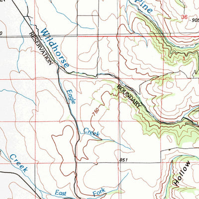United States Geological Survey Pendleton, OR-WA (1983, 100000-Scale) digital map