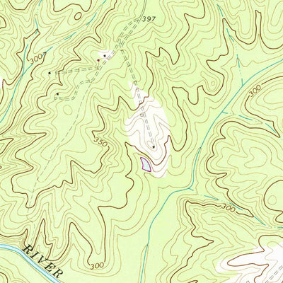 United States Geological Survey Pendleton, VA (1968, 24000-Scale) digital map