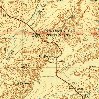 United States Geological Survey Pendroy, MT (1941, 62500-Scale) digital map