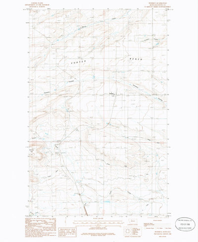 United States Geological Survey Pendroy, MT (1985, 24000-Scale) digital map