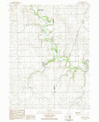 United States Geological Survey Penfield, IL (1984, 24000-Scale) digital map