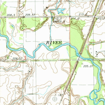 United States Geological Survey Penfield, IL (1984, 24000-Scale) digital map