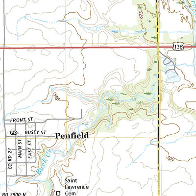 United States Geological Survey Penfield, IL (2021, 24000-Scale) digital map