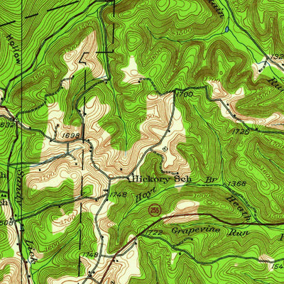 United States Geological Survey Penfield, PA (1929, 62500-Scale) digital map