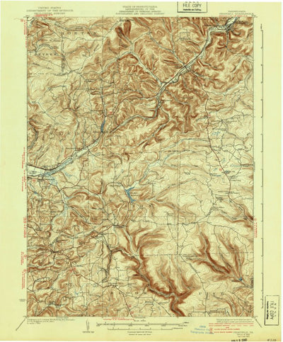 United States Geological Survey Penfield, PA (1932, 62500-Scale) digital map