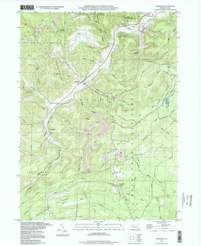 United States Geological Survey Penfield, PA (1993, 24000-Scale) digital map