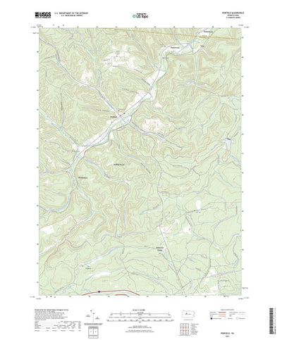 United States Geological Survey Penfield, PA (2023, 24000-Scale) digital map